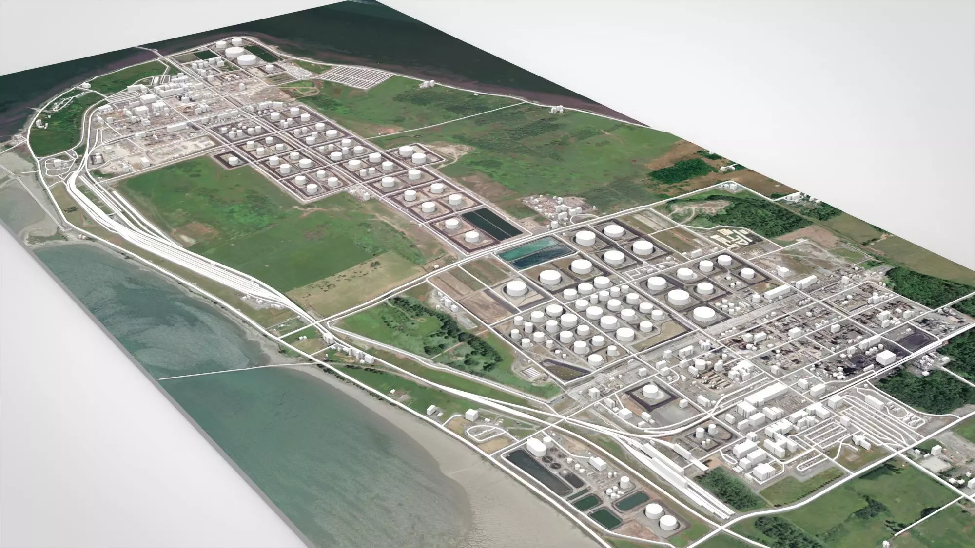 The Anacortes Refinery Washington United States 3D model