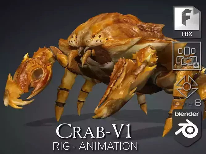Crab-V1 3D model