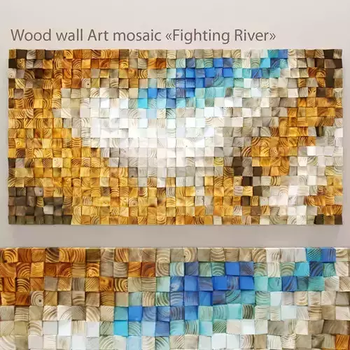 Wood mosaic