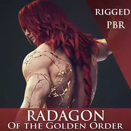 Radagon of the Golden Order  Low-poly 3D model