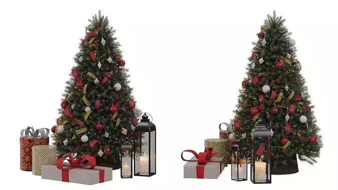 Christmas tree with decor