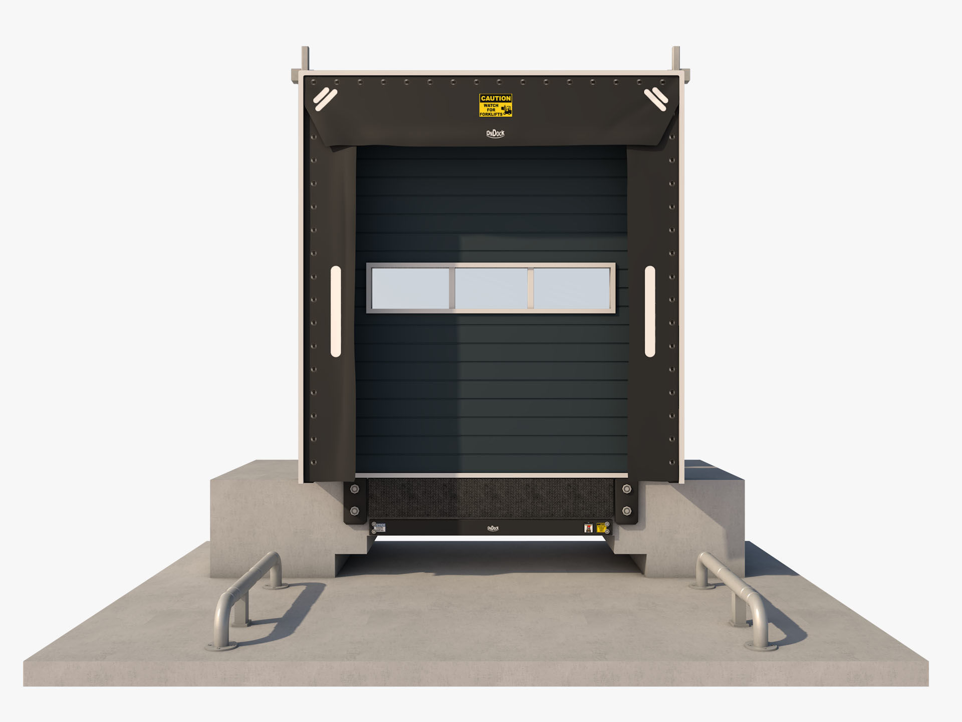 Loading Dock Door 3 Low-poly 3D model_1
