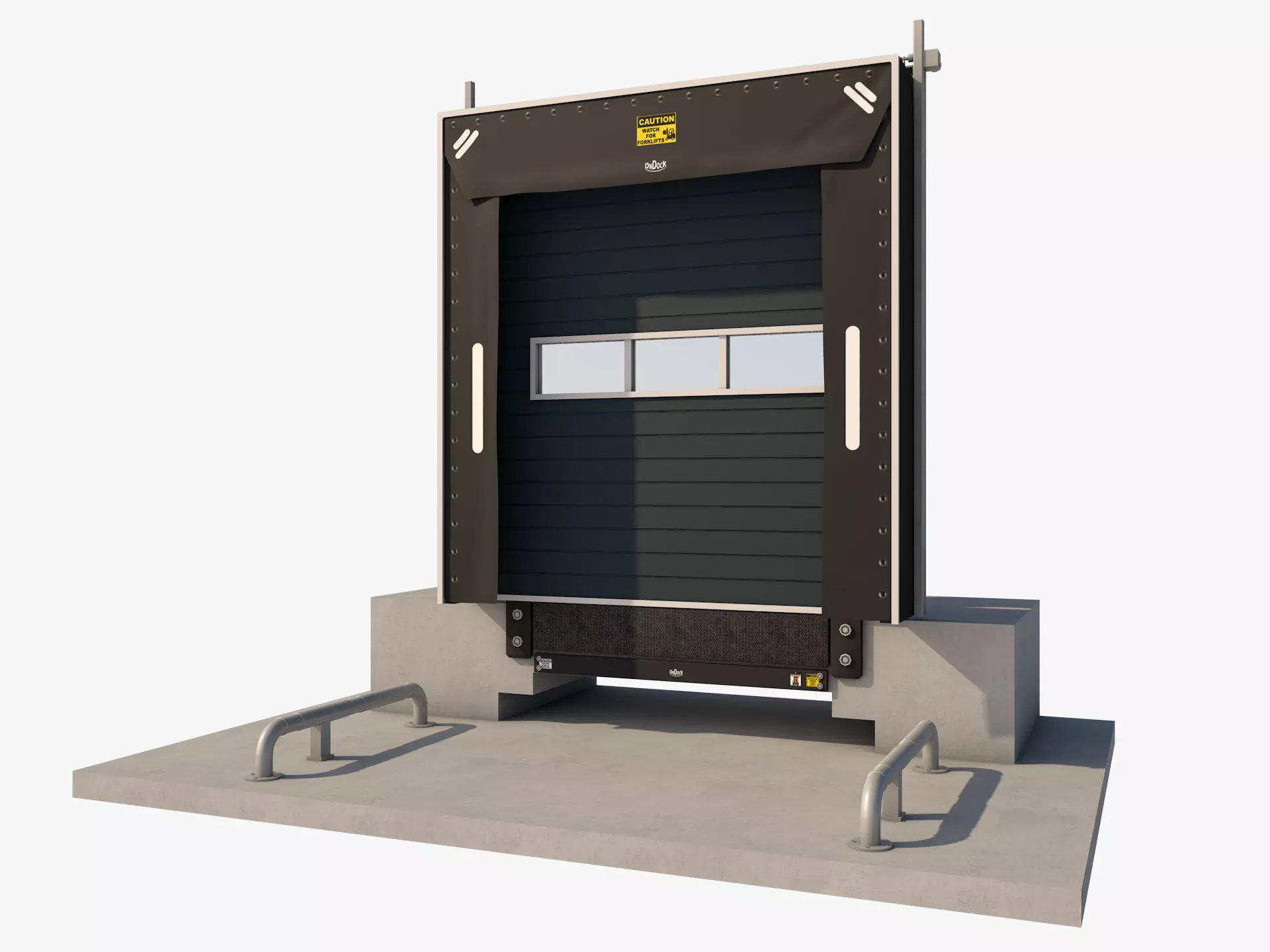 Loading Dock Door 3 Low-poly 3D model_0