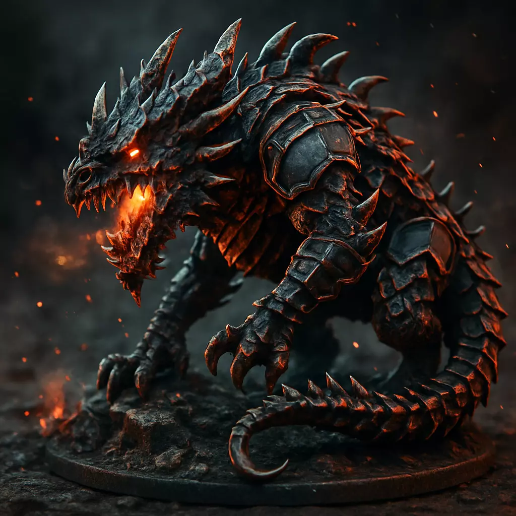 Dragon from the world of warhammer 3D print model_0