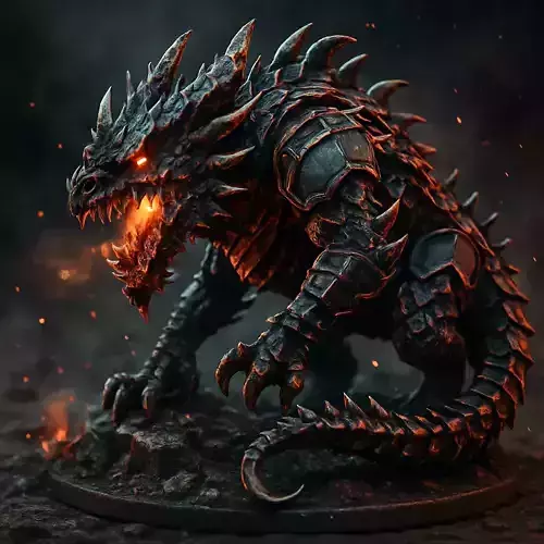 Dragon from the world of warhammer