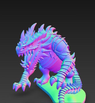 Dragon from the world of warhammer 3D print model_1