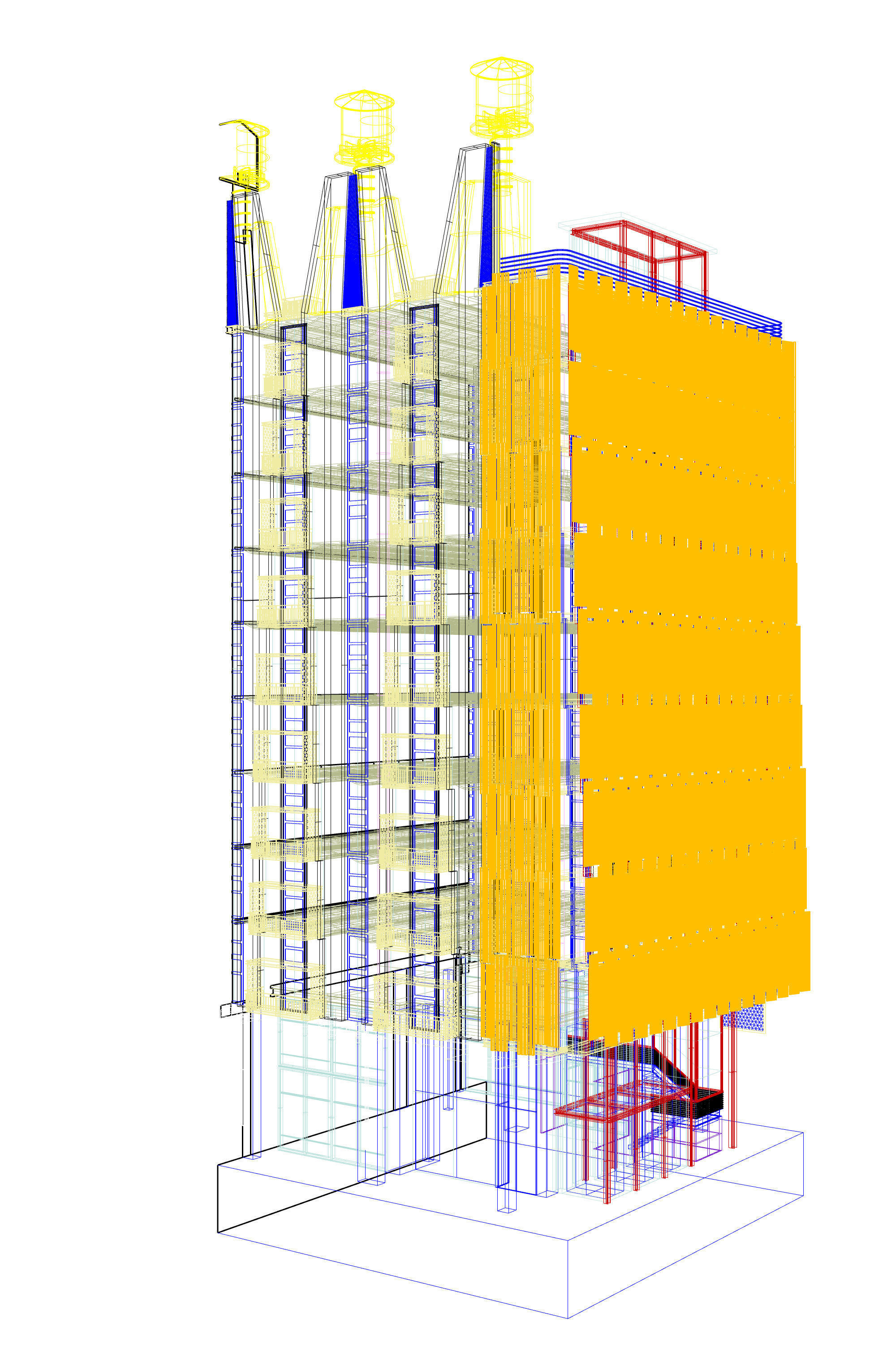 Council House 2 - Sectional 3D Model 3D model_1