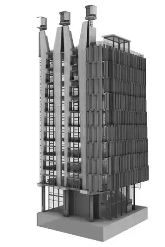 Council House 2 - Sectional 3D Model 3D model