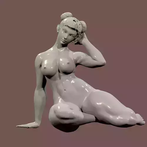 chunli nude nsfw  60 3D print model