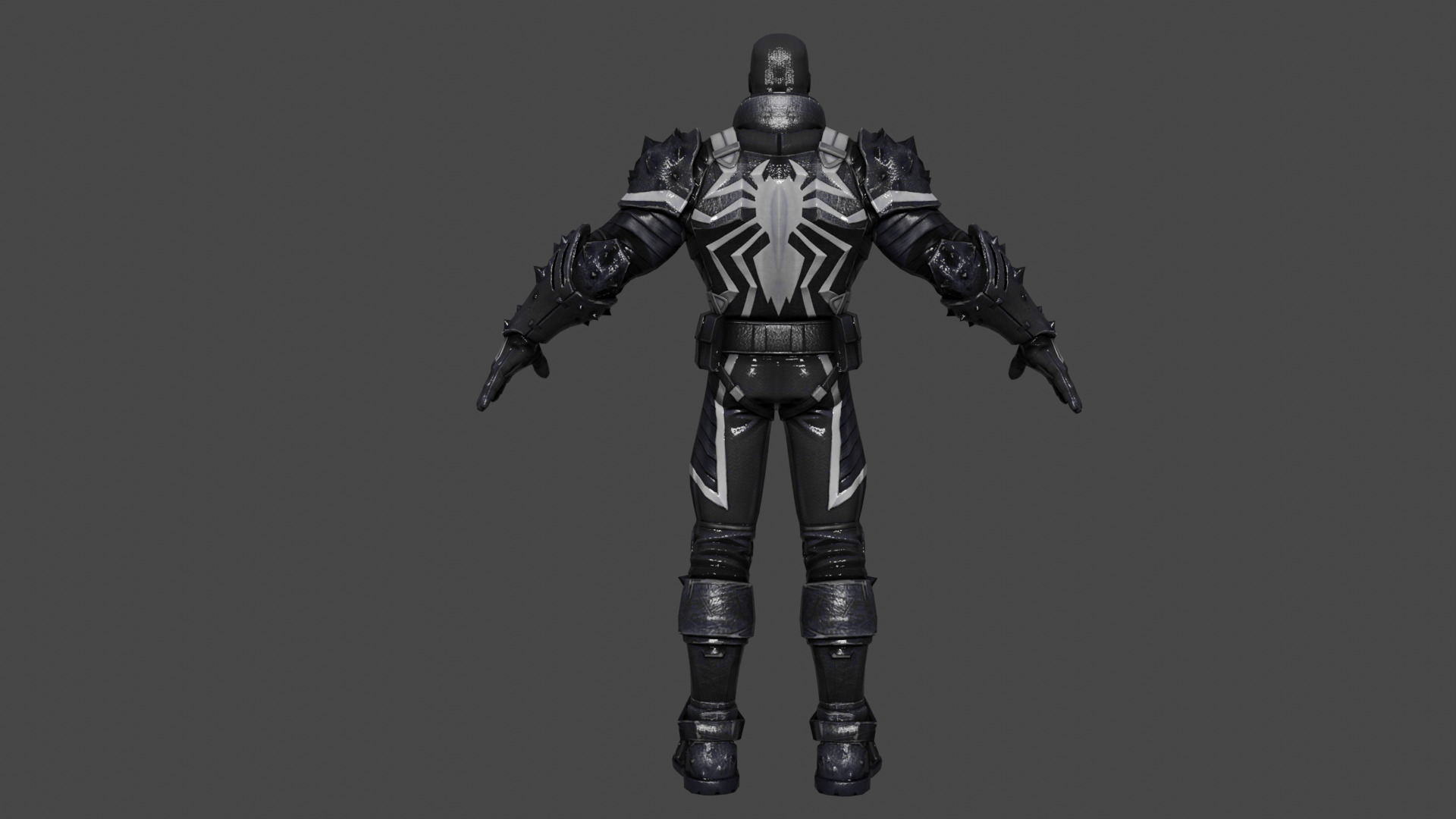 Flash Thompson Venom Low-poly 3D model_4