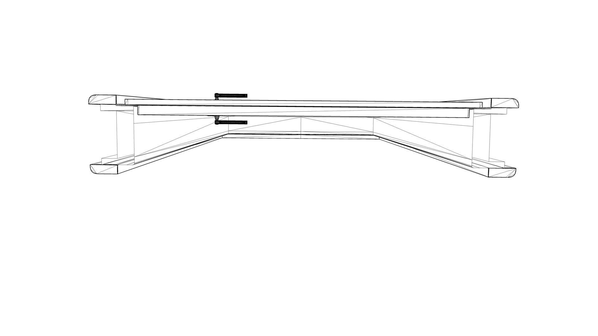 Door with small window Low-poly 3D model_23