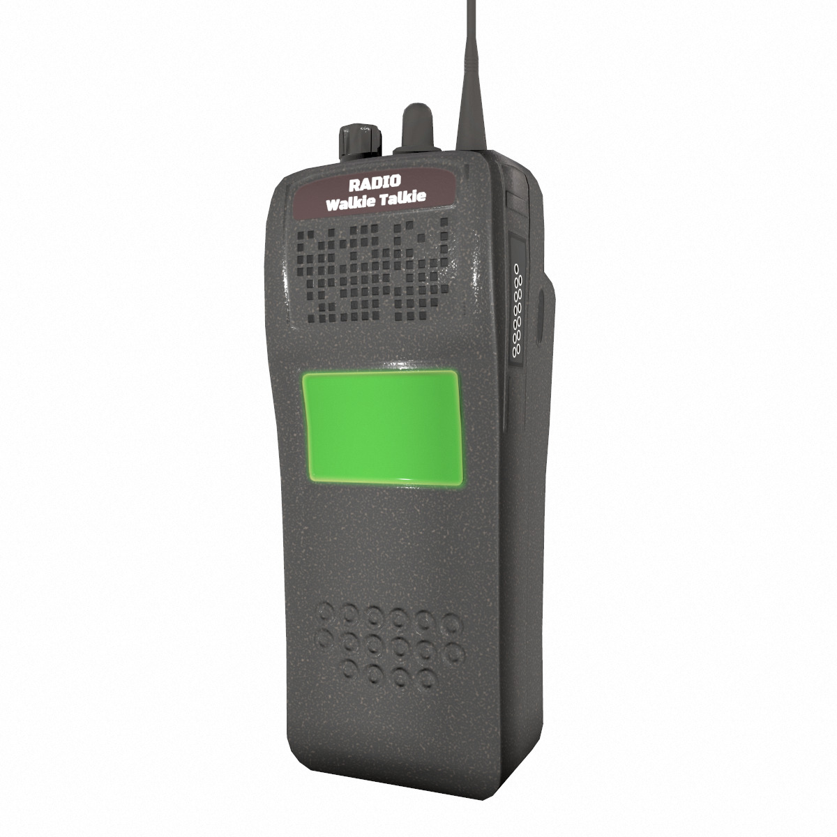 Walkie-Talkie Radio Low Poly Low-poly 3D model_1