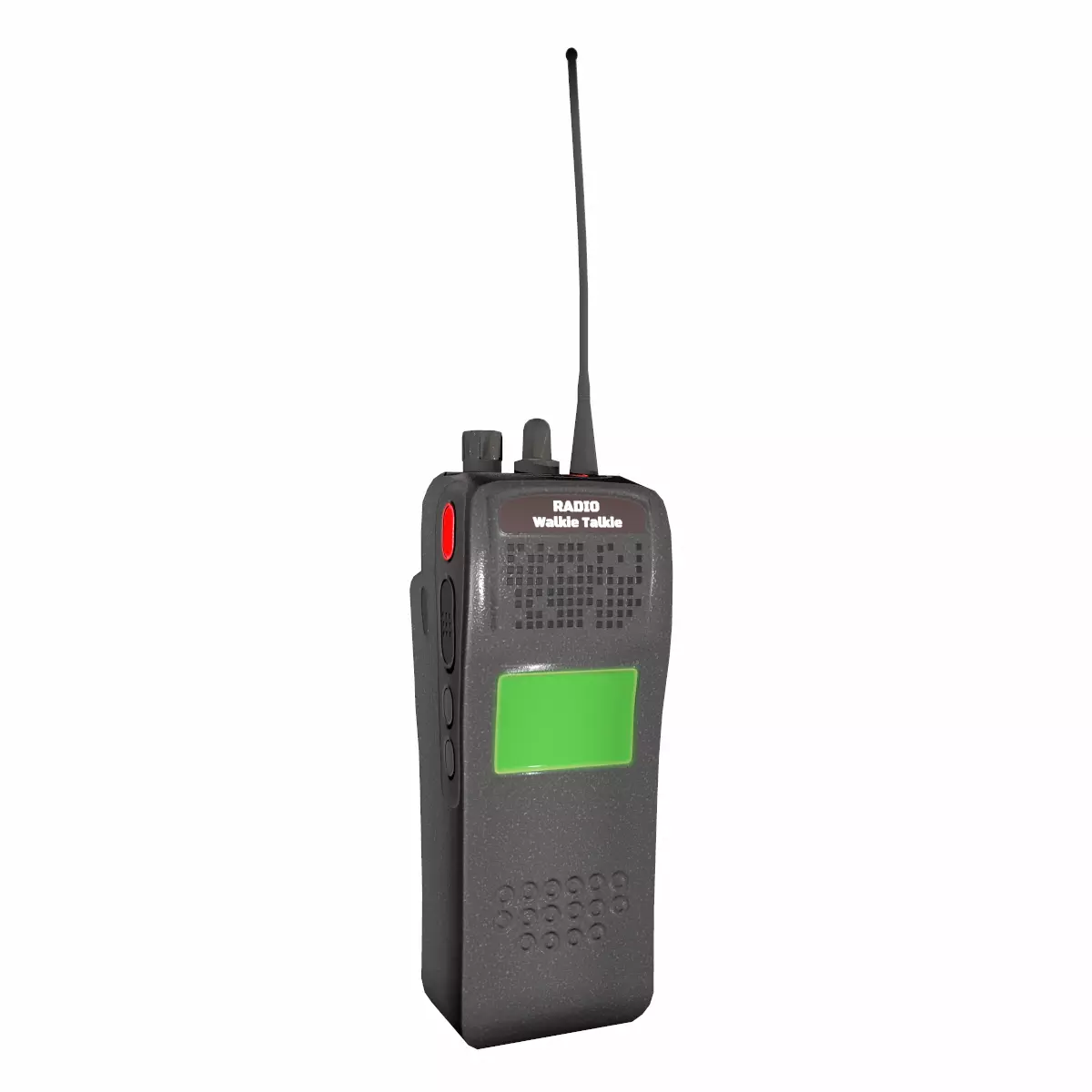 Walkie-Talkie Radio Low Poly Low-poly 3D model_0
