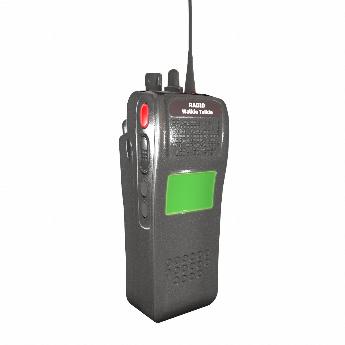 Walkie-Talkie Radio Low Poly Low-poly 3D model_4