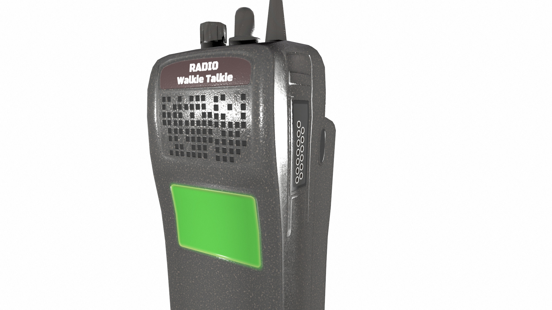 Walkie-Talkie Radio Low Poly Low-poly 3D model_14