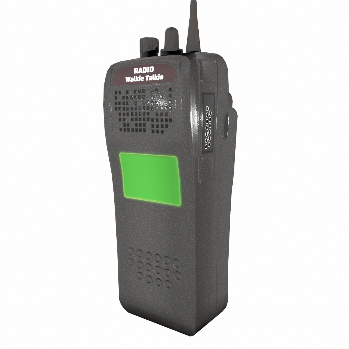 Walkie-Talkie Radio Low Poly Low-poly 3D model_3