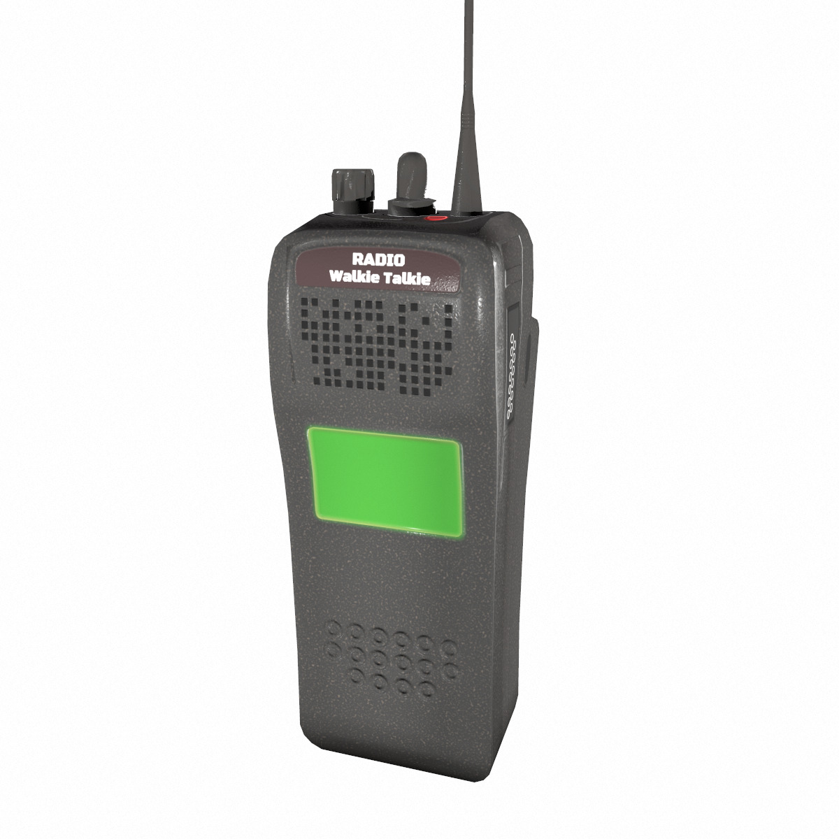 Walkie-Talkie Radio Low Poly Low-poly 3D model_7