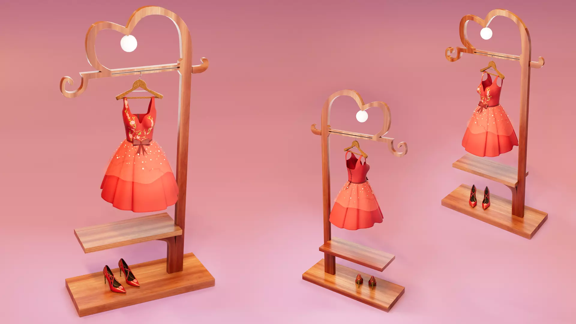 Dress Stand - MAYA - OBJ - Fbx Low-poly 3D model