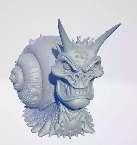 scary horror snail stl 3D print model