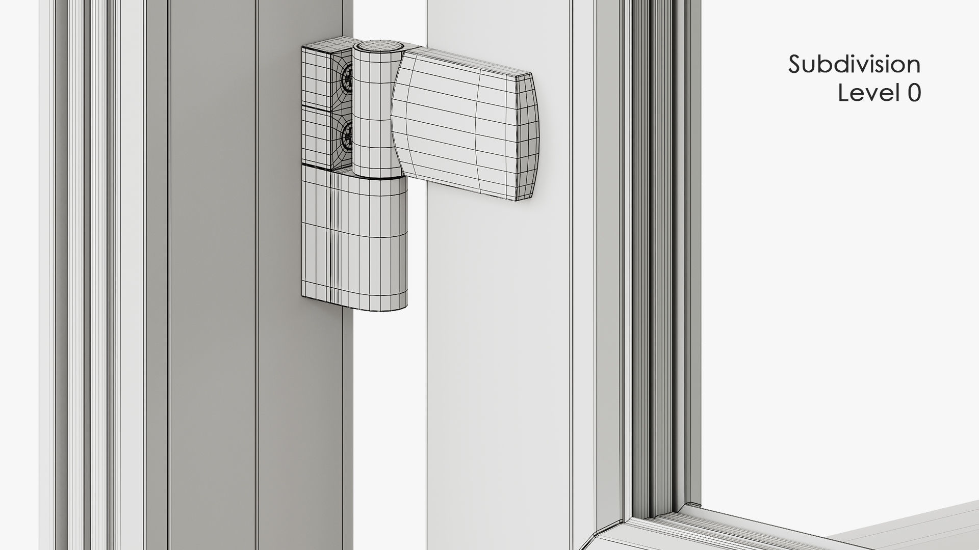 Classic style glass doors with OPENING option 3D model_8