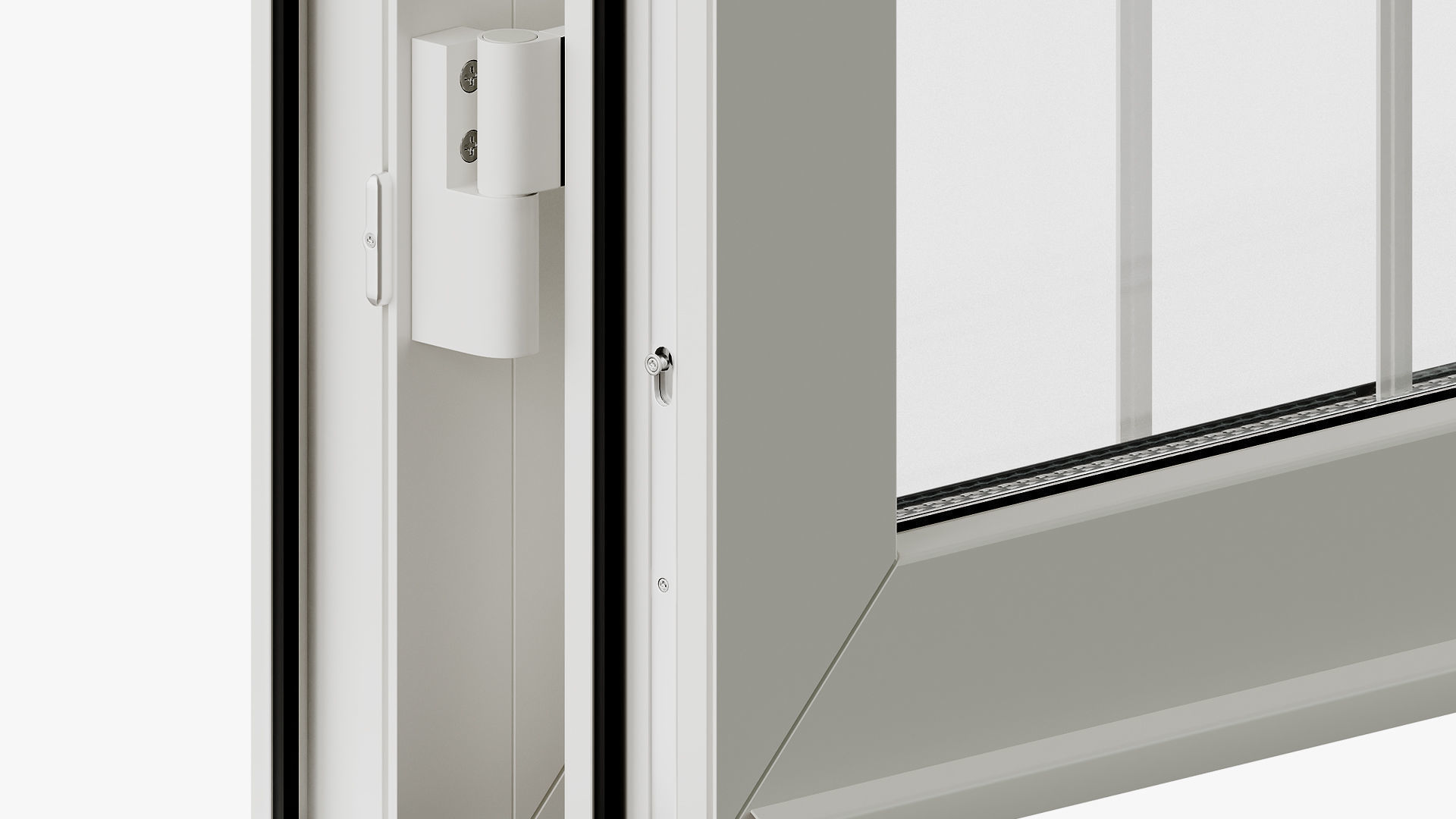 Classic style glass doors with OPENING option 3D model_7