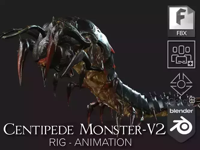 Centipede Monster-V2 3D model