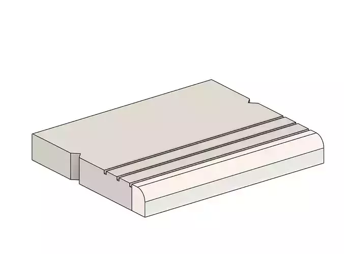 Model Railway Platform Edging Coping Stones V2 3D print model