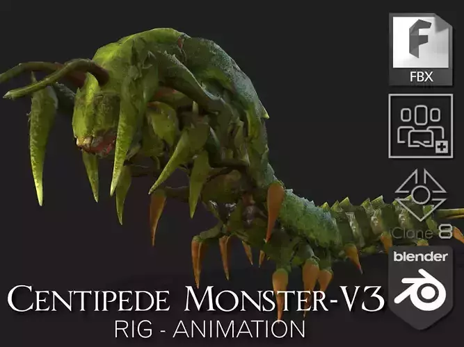 Centipede Monster-V3 3D model