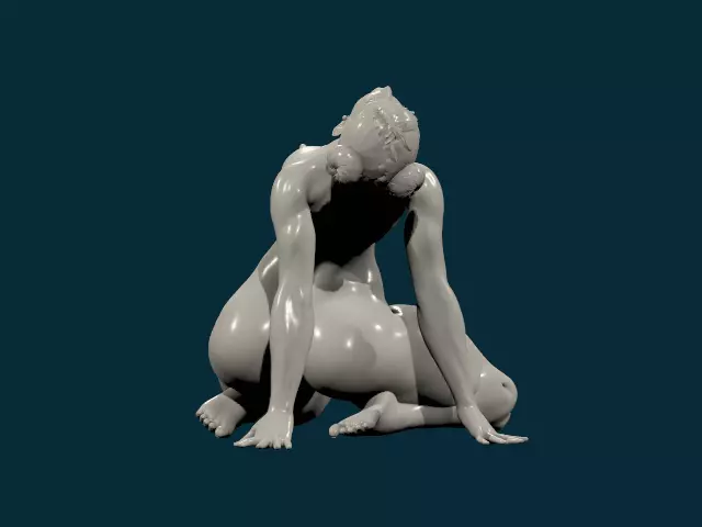 chunli nude nsfw  160 3D print model_54