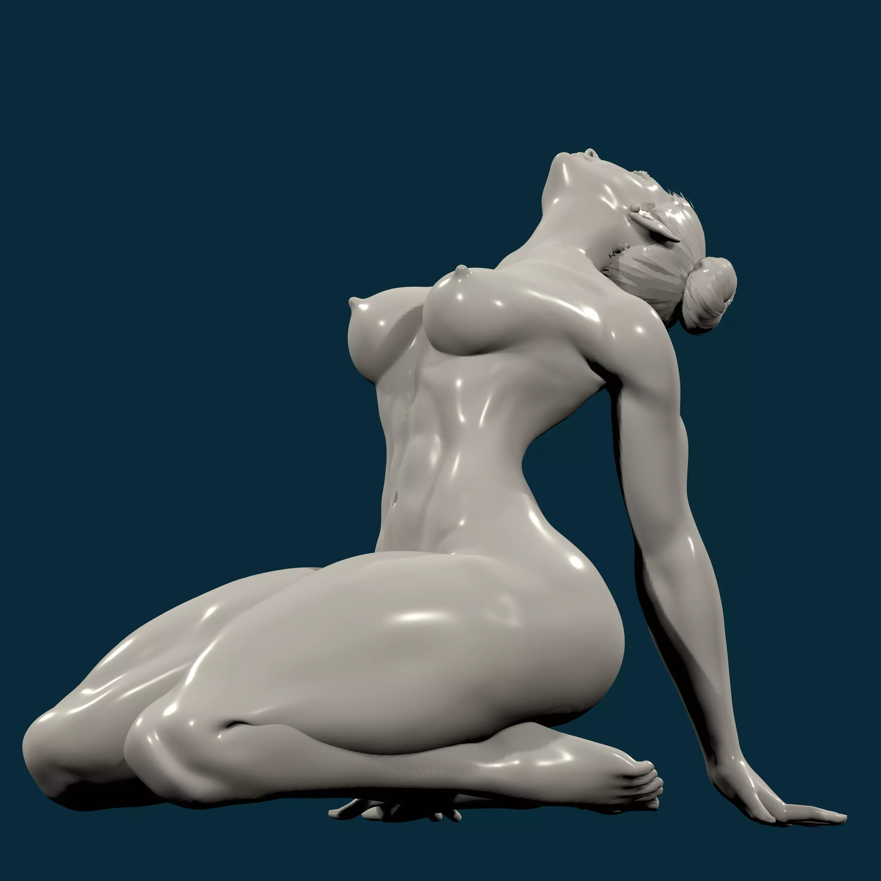 chunli nude nsfw  160 3D print model_27