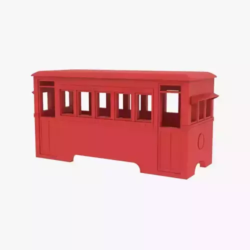 Vintage Japanese Train Carriage - 3D Printable Model 3D print model