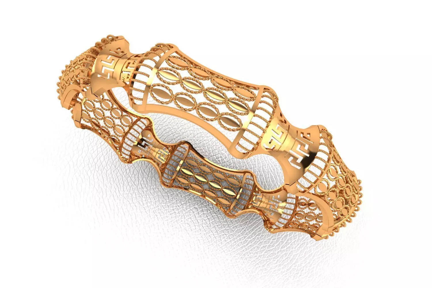 1180 Baroque Barrel Bangle 8gm 3D print model