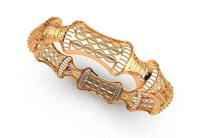 1180 Baroque Barrel Bangle 8gm 3D print model