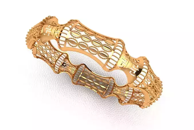1180 Baroque Barrel Bangle 8gm