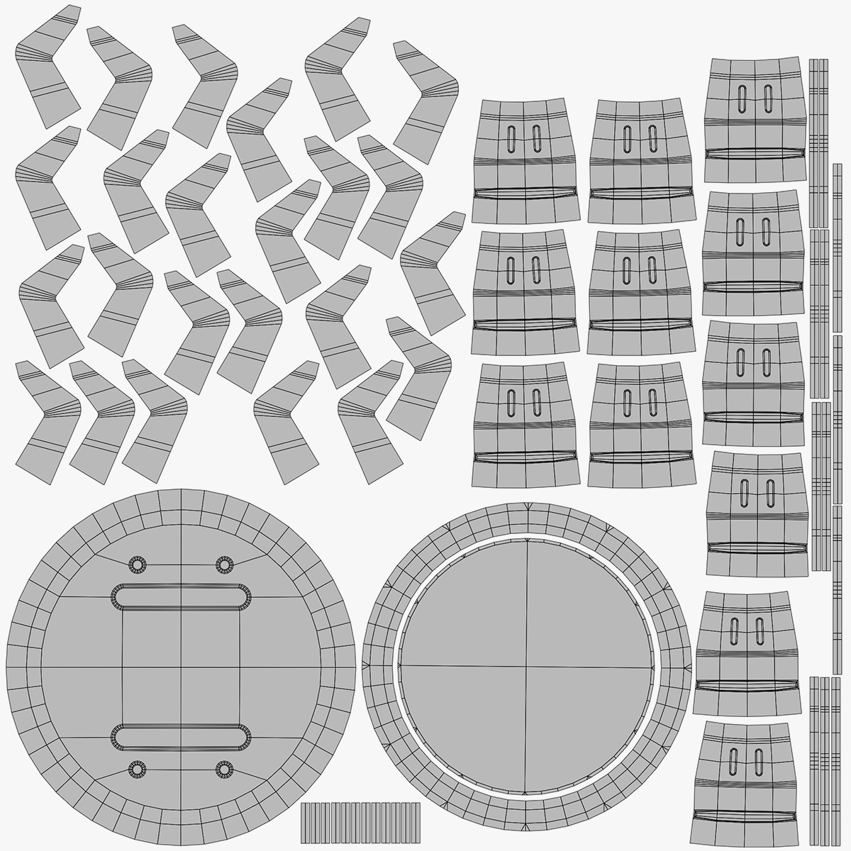 Landmine Low-poly 3D model_10