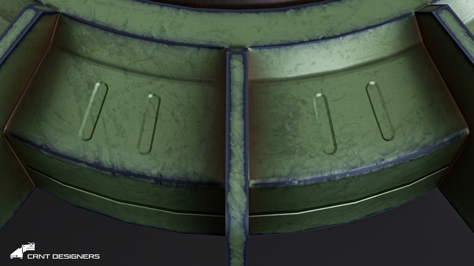 Landmine Low-poly 3D model_8