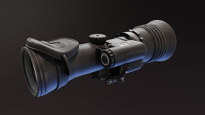 Nova A600 Night Vision Scope Low-poly 3D model