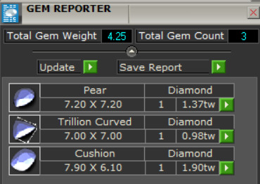  Yellow gold ring with three stones modelgr0124 3D print model_6