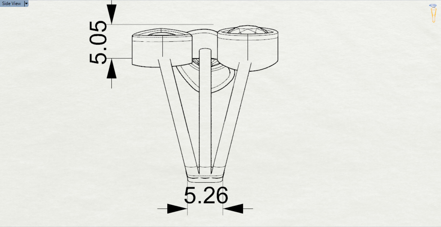  Yellow gold ring with three stones modelgr0124 3D print model_25