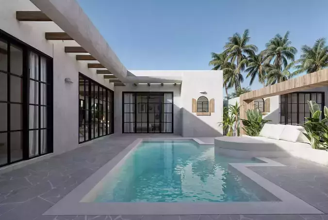 D5 RENDER SCENE VILLA ULUWATU BALI 3D model