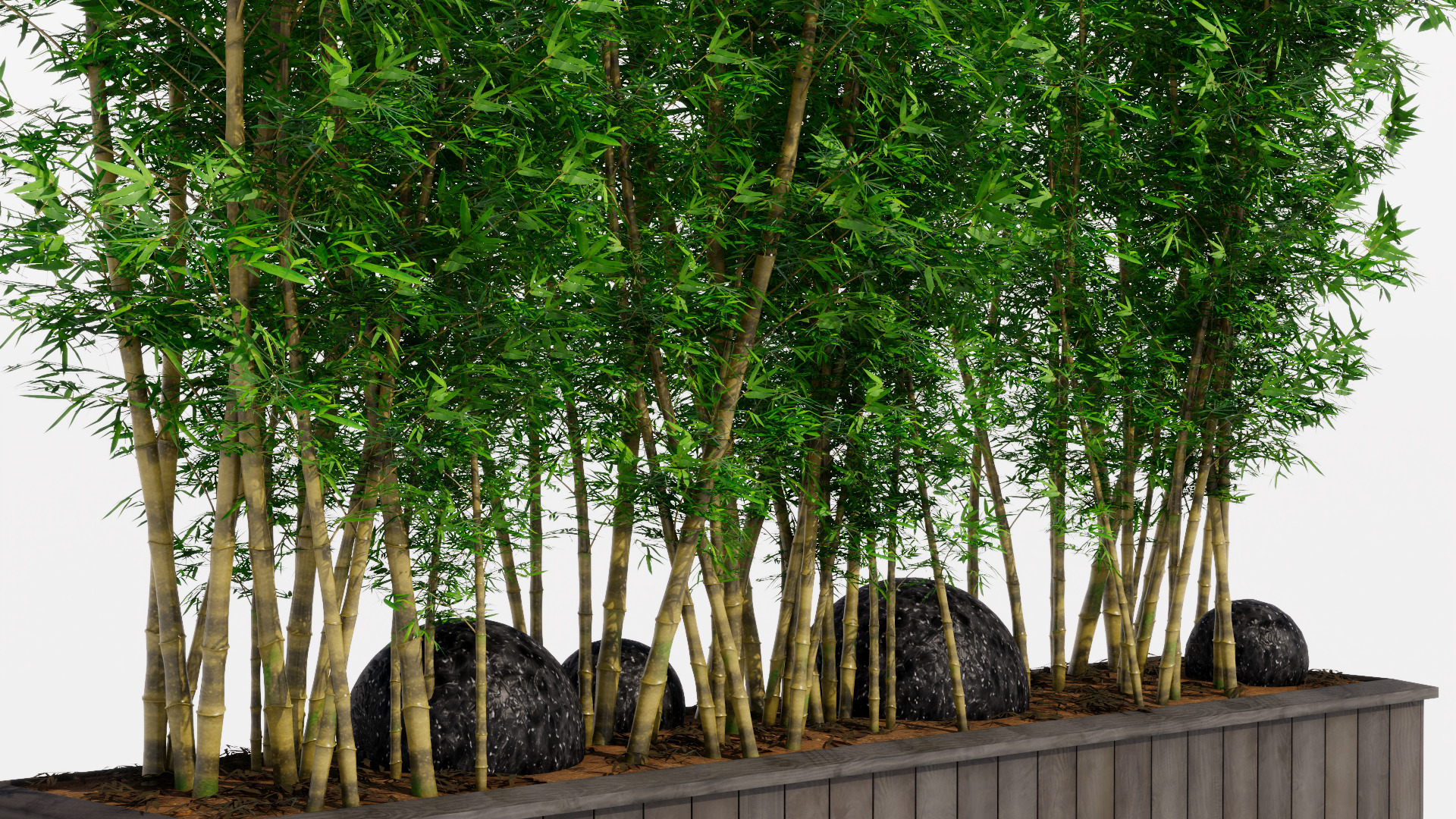 Bamboo Pot Low-poly 3D model_6