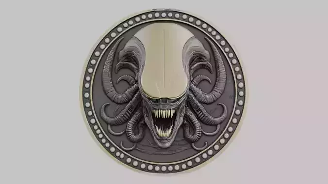 Xenomorph Head Coin