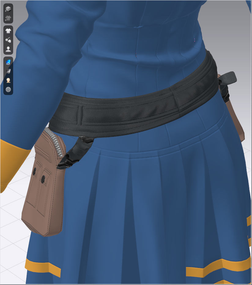 Female Uniform - 122 Marvelous Designer and Clo3D 3D model_9