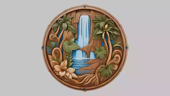 Wooden Carved Emblem