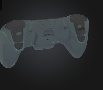 Original Futuristic Game Controller 3D print model_7