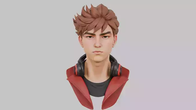 Stylized Anime Character 3D