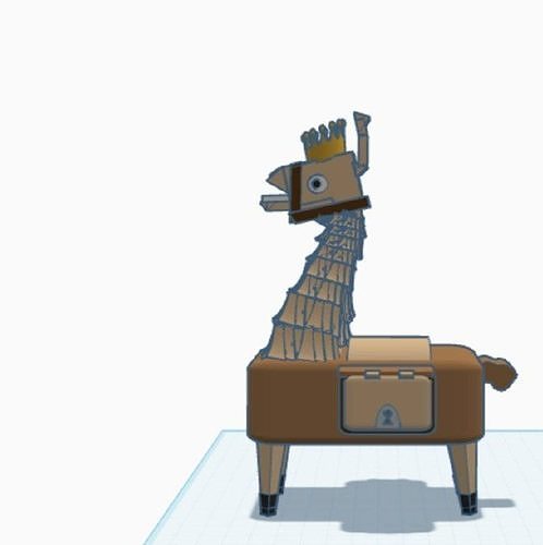 Royal Llama Loot Chest - Stylized Game Asset Low-poly 3D model