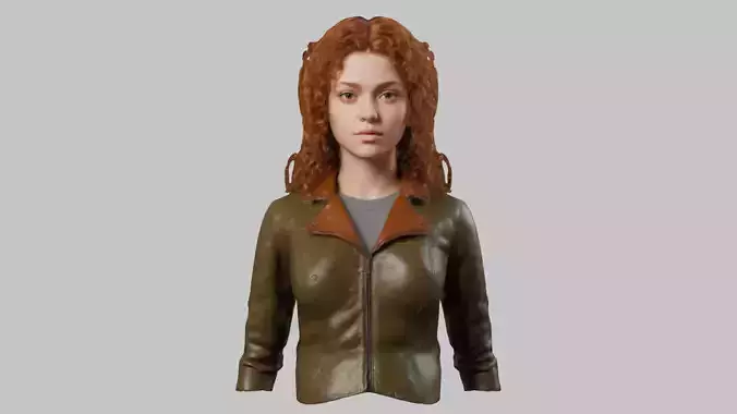Ginger Red Hair Woman detailed model