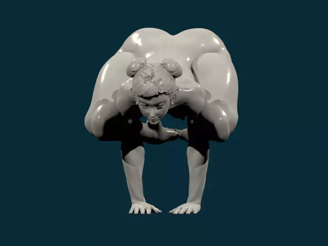 chunli nude nsfw 143 3D print model_36