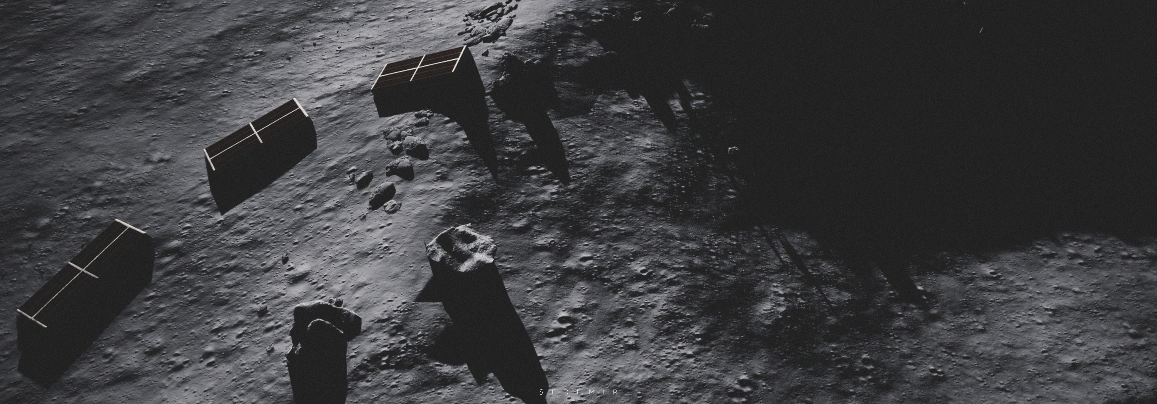 Space Explorer - Ground Ship Low-poly 3D model_16